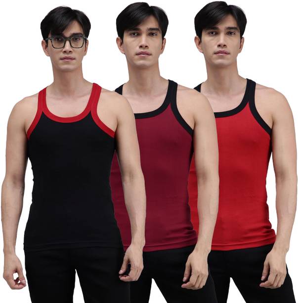 AMUL COMFY Pack of 3 Men Vest