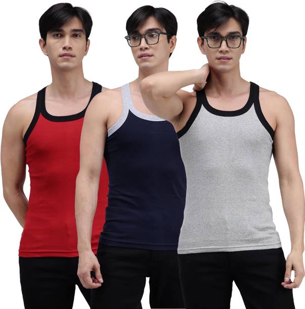 AMUL COMFY Pack of 3 Men Vest
