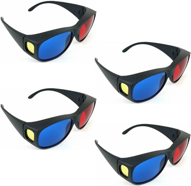 TRONICS INDIA TI-RC01 (Pack of 4 3D Glasses with 4 nos. FREE 3D Booklets) Video Glasses
