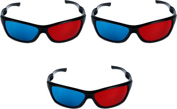 TRONICS INDIA TI-RC02 (Pack of 3nos. 3D Glasses with 3nos. FREE 3D Booklets) Video Glasses