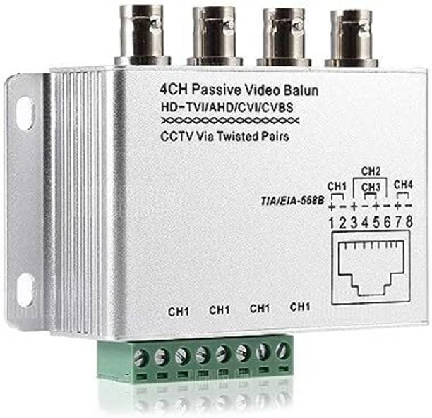 VOOCME BNC RJ45 UTP Video Balun, 720P/1080P 4 Channel, Silver 42 inch CD Player