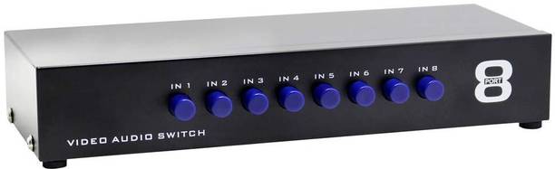 Tobo RCA Switch 8 in 1 Out Composite Video L/R Audio Selector Box TD-1539H 43 inch Blu-ray Player