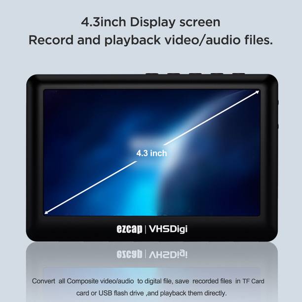 Tobo AV Video Recorders,Analog Video Audio to Digital Conversion Digitize Record 32 inch Blu-ray Player