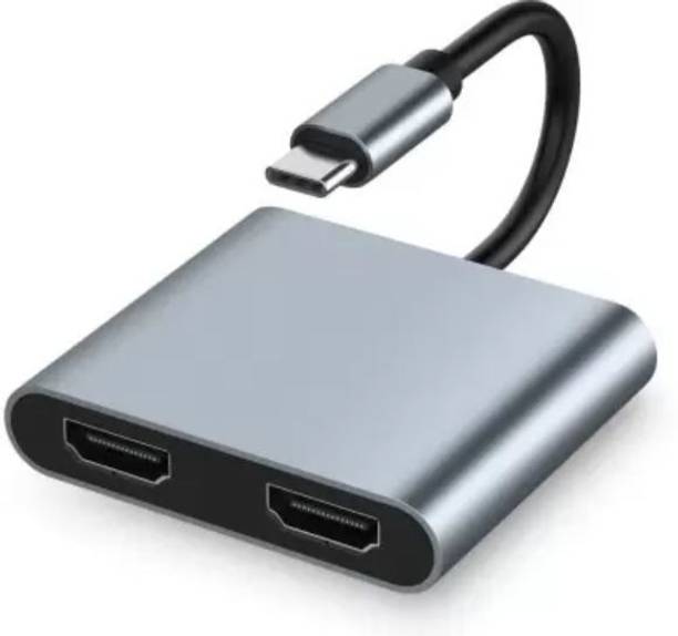 VOOCME Type C to Dual HDMI Cable Adapter 4K@60HZ Compatible With MacBook/MacBook Pro 0 inch Blu-ray Player