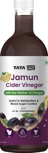 TATA 1mg Jamun Cider Vinegar for Blood Sugar Control & Metabolism Vinegar (500 ml) Vinegar