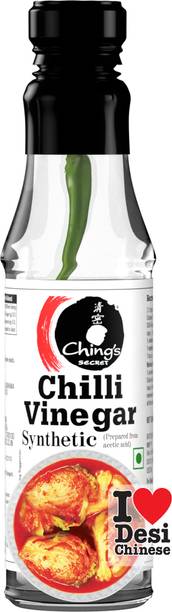 Ching's Secret White Vinegar, With Green Jwala Chilli, Bold & Intense Vinegar