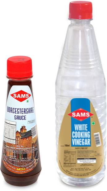 sams worcestershire sauce 190g and vinegar 700ml combo for Daily Use Unflavoured Combo