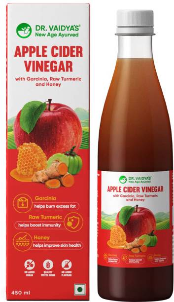 Dr. Vaidya's Apple Cider Vinegar - With Garcinia, Raw Turmeric & Honey Vinegar