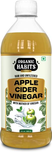 ORGANIC HABITS Great Himalayan Apple Cider Vinegar with Mother of Vinegar | Raw, Unfiltered Vinegar