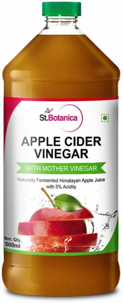 St.Botanica Natural Apple Cider Vinegar with Mother Vinegar - 500 ml - Raw, Unfiltered, UnRefined Vinegar