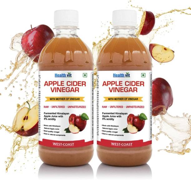 HealthVit Apple Cider 500ml Pack of 2 Vinegar