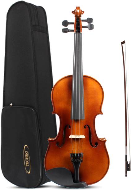 TECHNO 4/4 Acoustic Violin with Linden Body, ABS Fingerboard, Wenge Bow 4/4 Classical (Modern) Violin