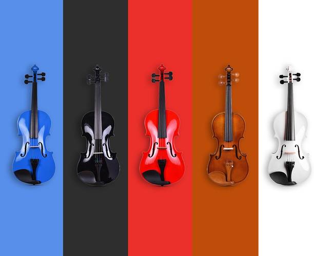 KADENCE Kadence, Vivaldi 4/4 Violin With Bow, Rosin, Hard Case (Brown Glossy V001C) 4/4 Classical (Modern) Violin
