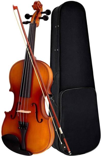 TechBlaze 4/4 Violin with Bow, Rosin and Carrying Case Instrument for Beginners, Adults 4/4 Semi- Acoustic Violin