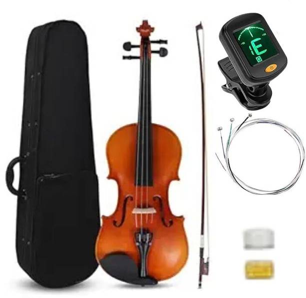 Urban Infotech 4/4 Violin with Hard Case Musical Instrument for Beginners, string and tunrt 4/4 Semi- Acoustic Violin