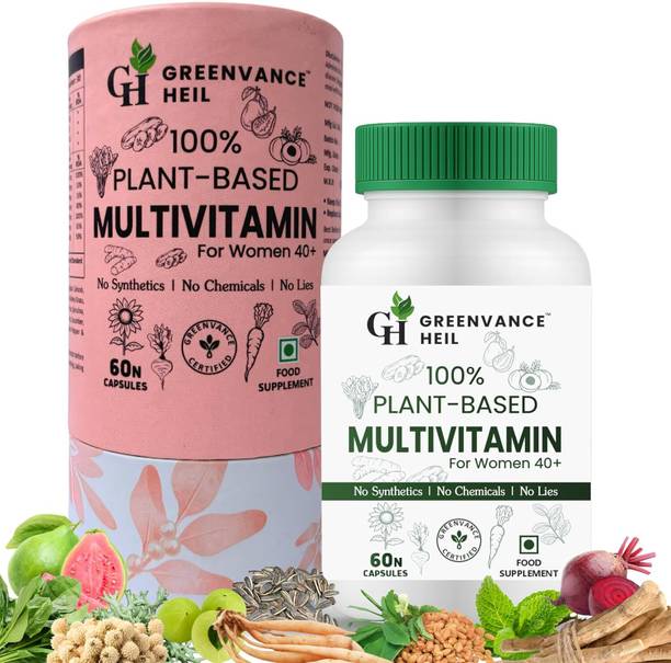 Greenvance Heil Multivitamin for Women 40+, 50+, Nearing Menopause | 100% Plant Based Formula