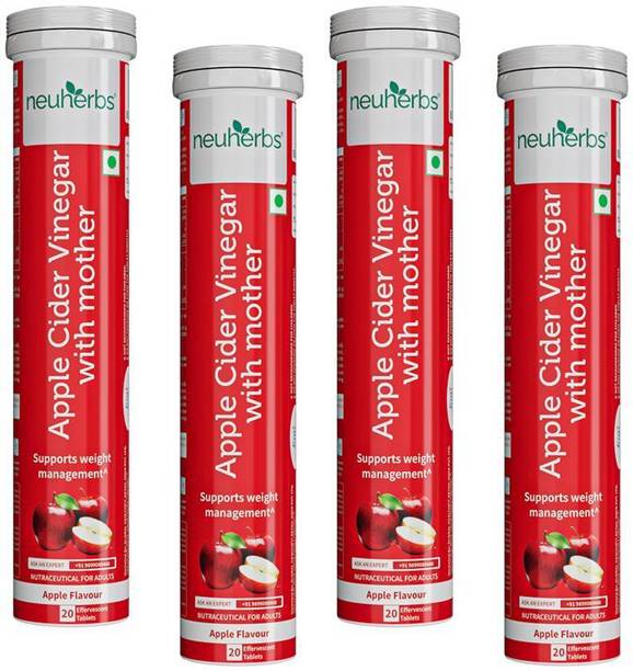 Neuherbs Apple Cider Vinegar Effervescent Tablet With Mother,Vit B6 & B12 For Weight Loss