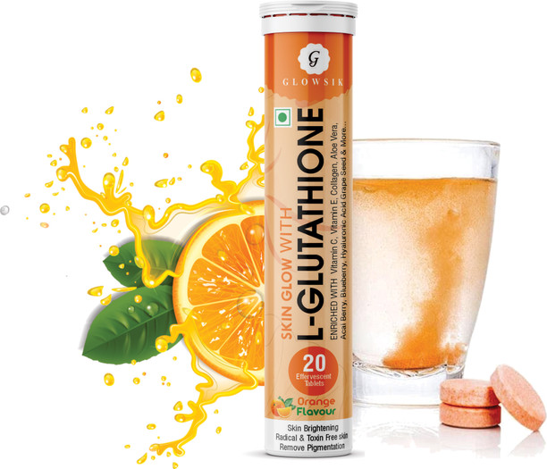 l glutathione glowsik Price History of 600mg 80 tablets With Collagen & Vitamin C for Glowing Youthful Skin (80 Tablets) from Flipkart 2_155780497 12% Copper Peptide Ghk