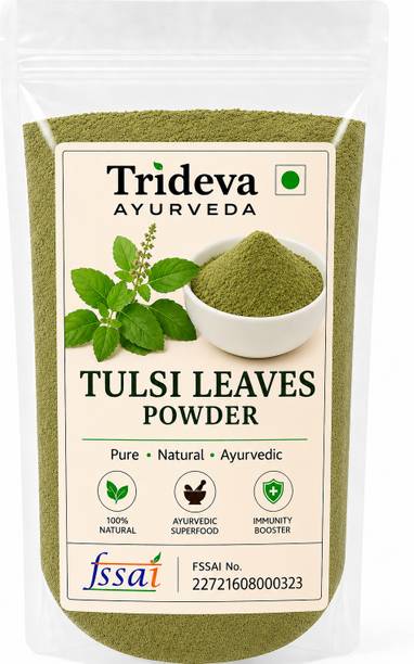 TRIDEVA AYURVEDA Tulsi Powder | 100% Pure Holy Basil Powder | Ayurvedic Herbal Powder