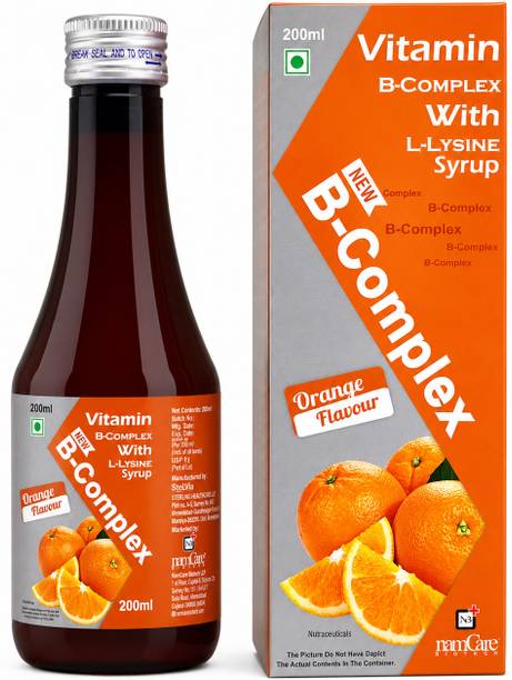 Namcare Biotech Vitamin B-Complex with L-Lysine Syrup Supports Immunity, Boosts Energy