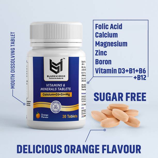 Black mirror CALCIUM, MAGNASIUM, ZINC & VITAMIN D3 FOR HEALTHY BONE AND MUSCLES