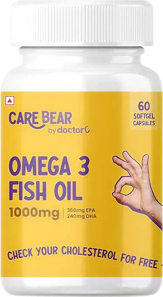 CareBear Omega 3 Fish Oil 1000 mg (EPA 360 mg, DHA 240 mg) 60 capsules