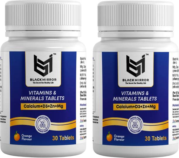 Black mirror CALCIUM, MAGNASIUM, ZINC & VITAMIN D3 FOR HEALTHY BONE AND MUSCLES