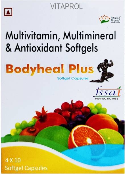 VITAPROL Bodyheal Plus Multivitamin Vitamin B12 VitaminD3 Nutrition Health Stamina Growth