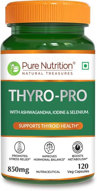 Pure Nutrition Thyro Pro Thyroidwith Ashwagandha, Iodine & Selenium