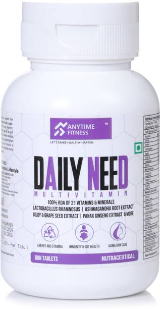 Anytime Fitness Multivitamin | With 45 Ingredients & 9 Blends, 21 Vitamins