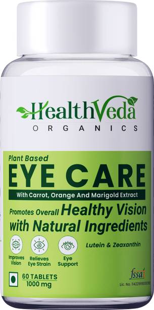 Health Veda Organics Eye Care Tablets for Improved Vision & Eye Care