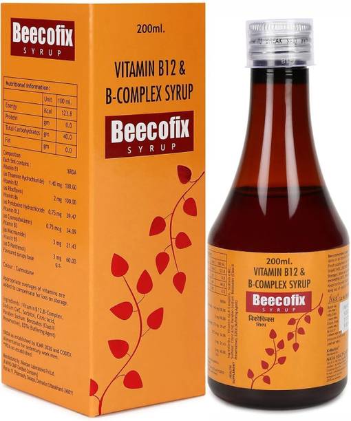 BEECOFIX Vitamin B12 B-Complex Syrup for Women and Men