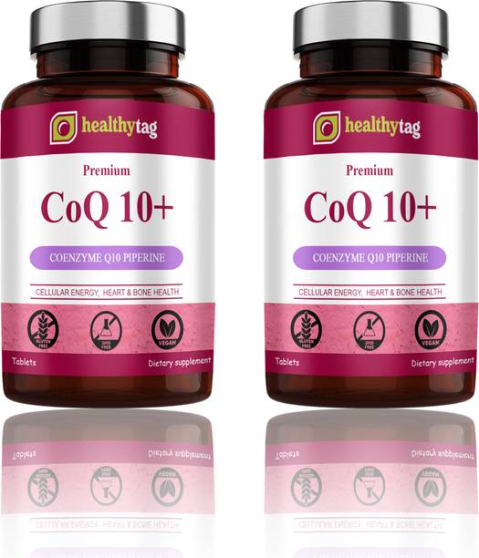 Healthy Tag 120mg Coenzyme Q10 Tablets with Piperine (D239)