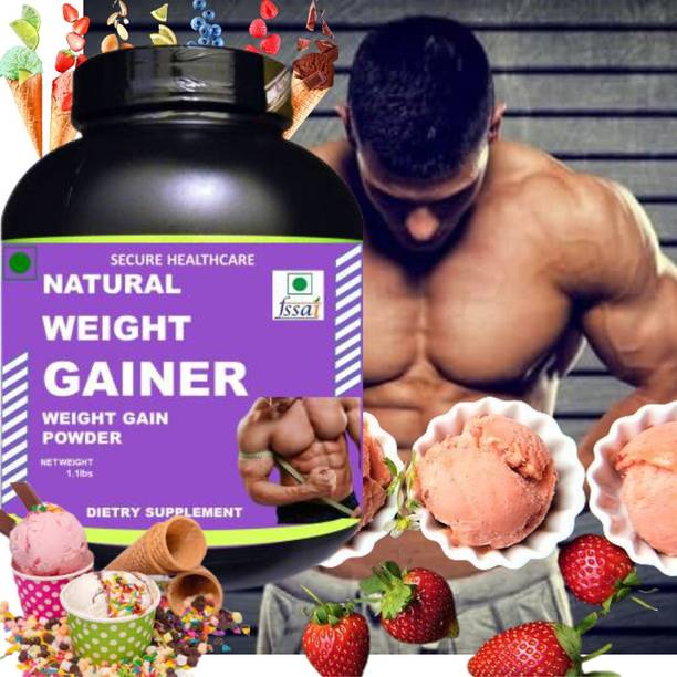Vitara Healthcare Natural Weight Gainer, Muscle Gain Product, Flavor Strawberry, Pack of 1