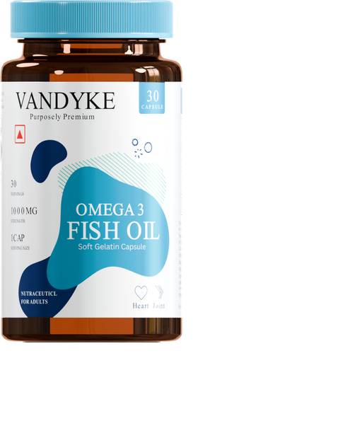 Vandyke Omega 3 Fatty Acids Soft Gelatin Capsules.