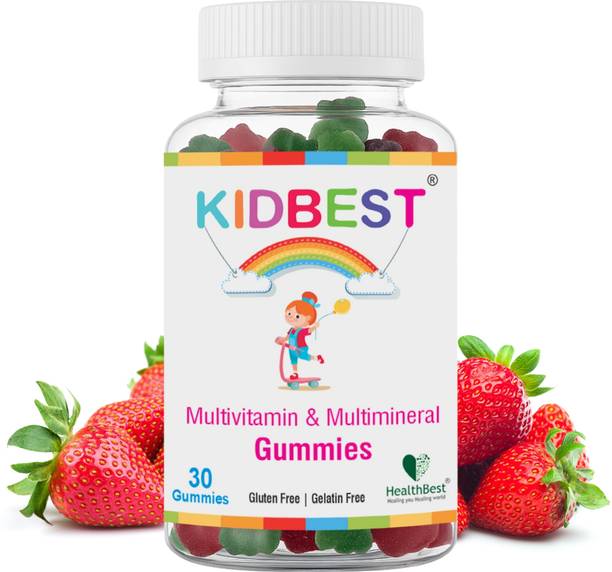 HealthBest Kidbest Multivitamin & Multimineral Gummies | Kids Gummies | 30 Gummies