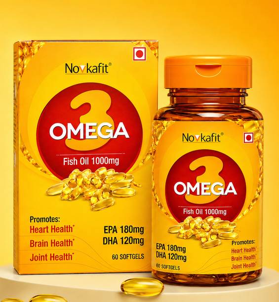 Novkafit Omega-3 Fish Oil 1000 Mg – 60 Softgel Capsules