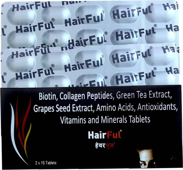 HairFul Biotin 10,000 mcg High Strength For Hair Growth & Hair Fall for Men & Women