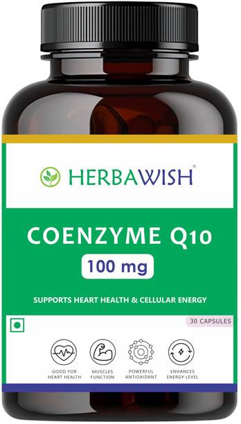 HERBAWISH Coenzyme Q10 (CoQ10) 100mg | Heart Health, Energy & Antioxidant Support