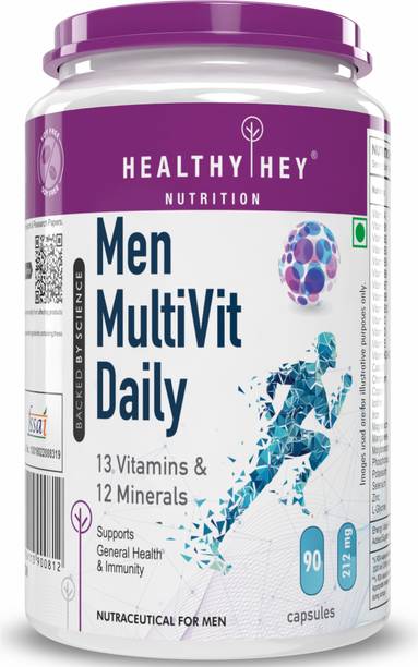 HealthyHey Nutrition MultiVitamin for Men - Multi-Vit Daily - 13 Vitamins