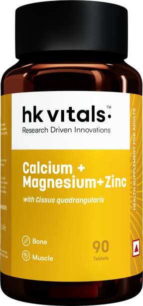 hk vitals Calcium Magnesium & Zinc | With Vitamin D3, Calcium Supplement