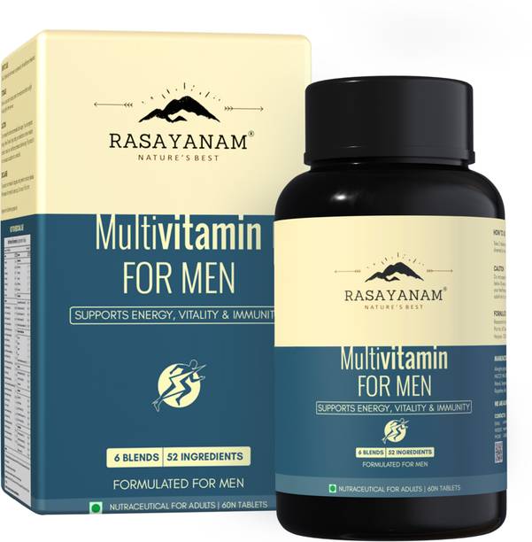 Rasayanam Multivitamin for Men | For Energy, Immunity, Bone, Joint & Heart Health Support