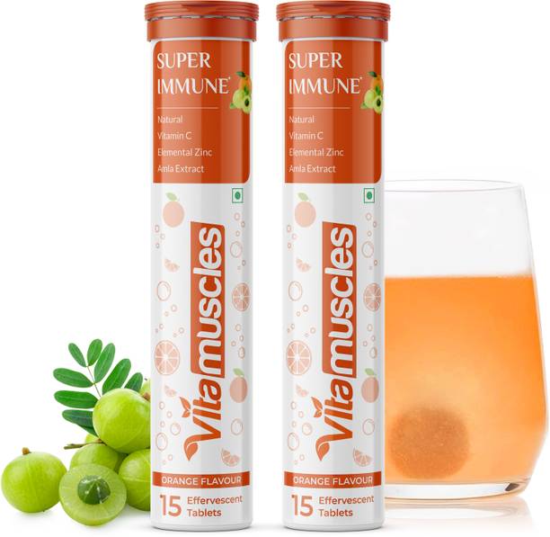 VITAMUSCLES Vitamin C 1000mg | Amla Extract & Elemental Zinc | Skin - Immunity - Antioxidant