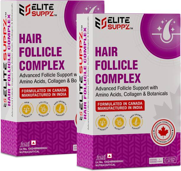 EliteSuppz Hair Follicle Complex | Advanced Follicle Support with Amino Acids, Collagen