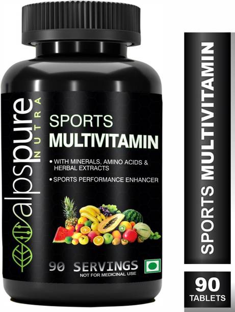 ALPSPURE Nutra Sports Multivitamin, Health Booster with Herbal Extracts and Minerals