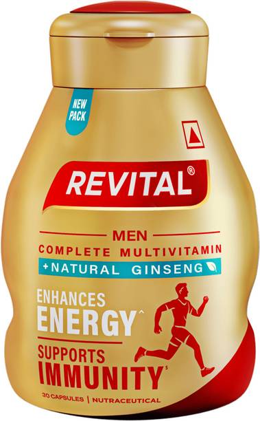 Revital H Multivitamin For Men With Natural Ginseng, 10 Vitamins & 9 Minerals