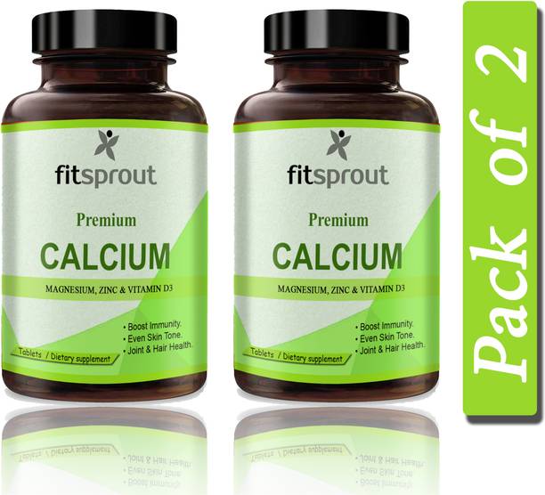 Fitsprout Calcium, Magnesium, Zinc, D3 & B12 Tablets (S189)