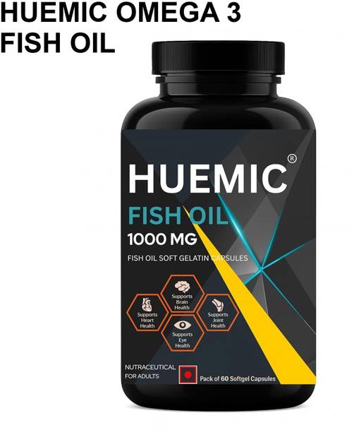 huemic Omega 3 Fish Oil 1000 mg with 180 mg EPA and 120 mg DHA F