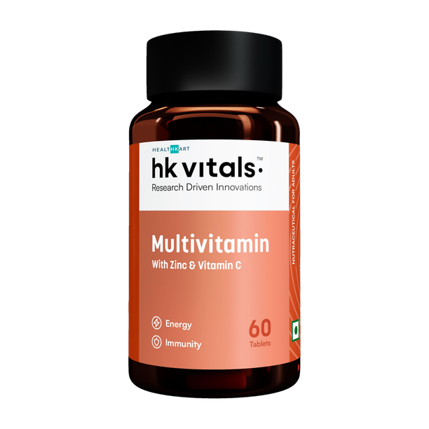HEALTHKART HK Vitals Multivitamin with Ginseng Extract, Taurine and Multiminerals