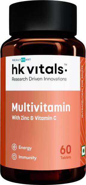 HEALTHKART HK Vitals Multivitamin with Ginseng Extract, Taurine and Multiminerals
